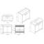 Ensemble de meuble-lavabo simple 36,37 po avec plateau en céramique Adrionna-1668591450