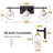 3 - Light 24'' Dimmable Vanity Light