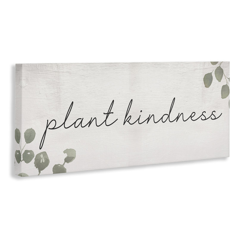 Art mural sur toile «Plant Kindness» par Daphne Polselli bp-826_CN, H 13 po x l 30 po