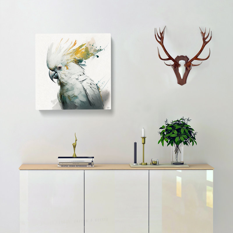Cockatoo Gestural - No Frame Print