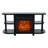 48" TV Stand With 18" Insert Electric Fireplace And Open Storage Shelves Media Console For Tvs Up To 55"-1031216632