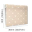 Papier peint géométrique brun clair Starry-132338159