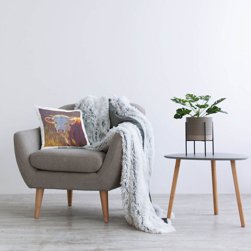 Polyester Throw Square Pillow Cover & Insert