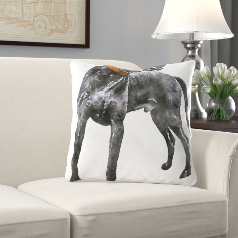 Coussin weimar Alyse, Microsuède, Intérieur
