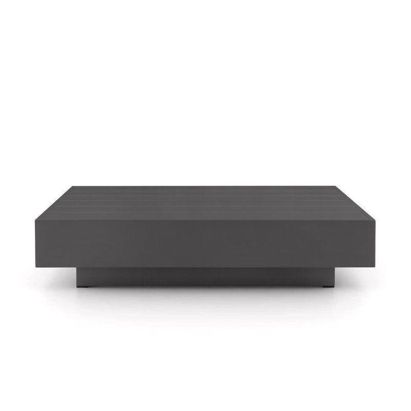 Table basse d'extérieur en aluminium Oslo, Silver Grey