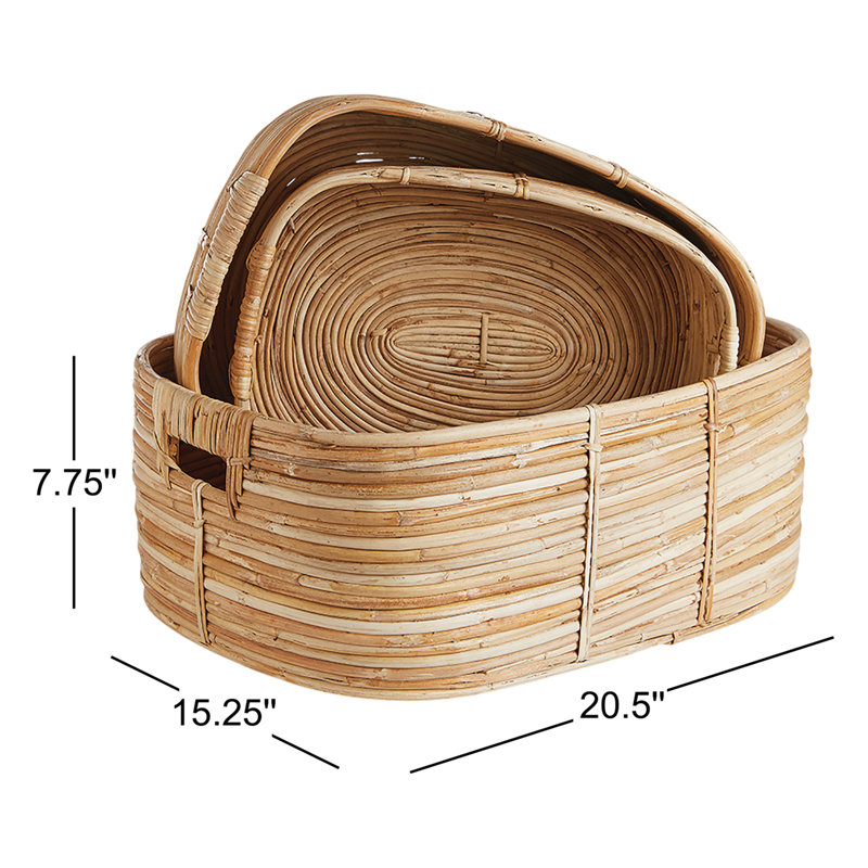 Panier en rotin Cane