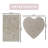Schoenberger Heart and rectangle Shape Bath set (Set of 2)-48616312