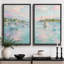 "Pastel Harbor voilier", images de salon, impression sur toile encadrée, 2 pièces-130908052-130908057