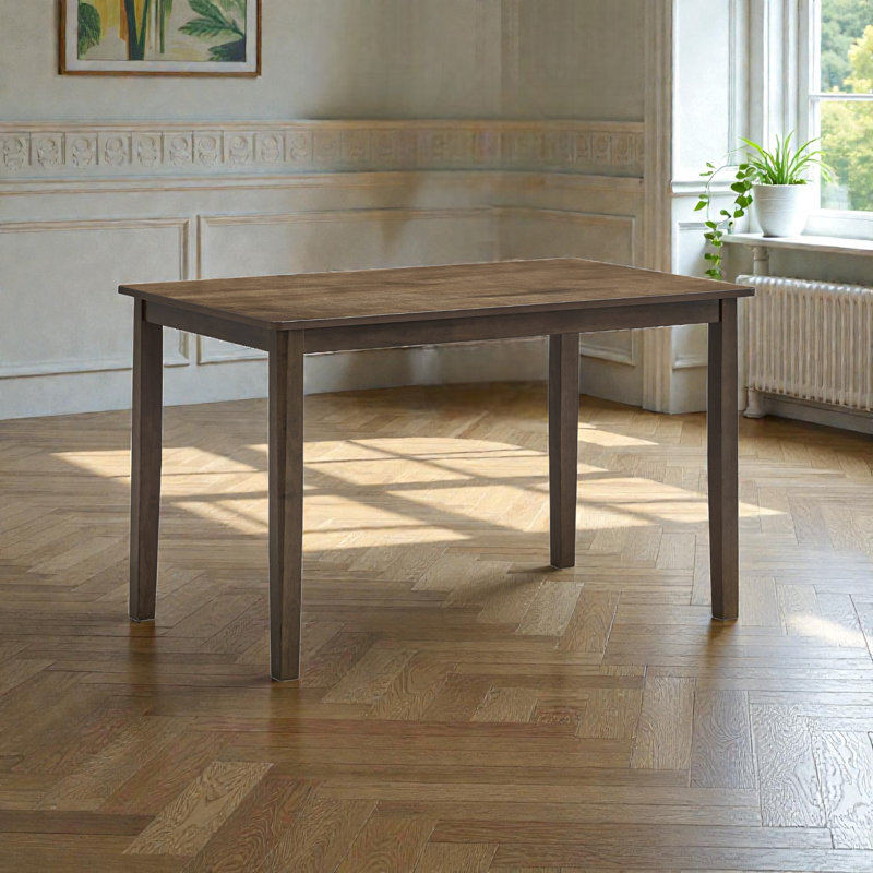 Table de salle à manger rectangulaire en noyer, 47 po de largeur, design contemporain en bois