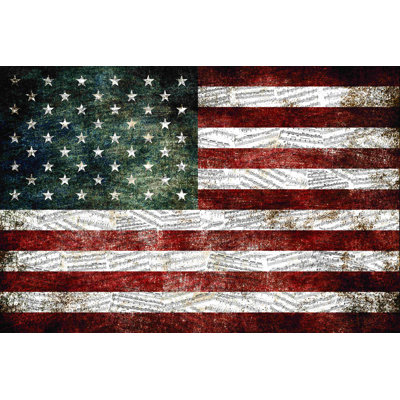 " Music Note Flag " Painting Print