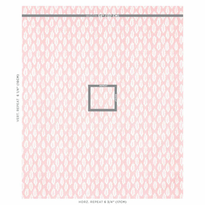 Schumacher x Molly Mahon Forest Fabric, Pink