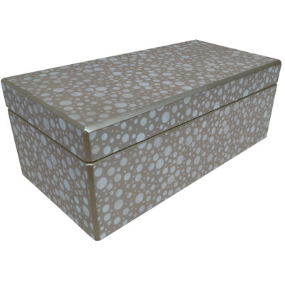 Handmade Reverse Painted Mirror Rectangular Box