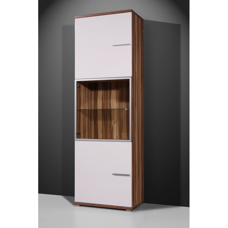 Crossway Display Cabinet, Baltimore Walnut / White