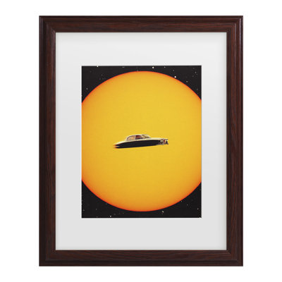 Bolog Taudalpoi   Space Chase Matted Framed Art