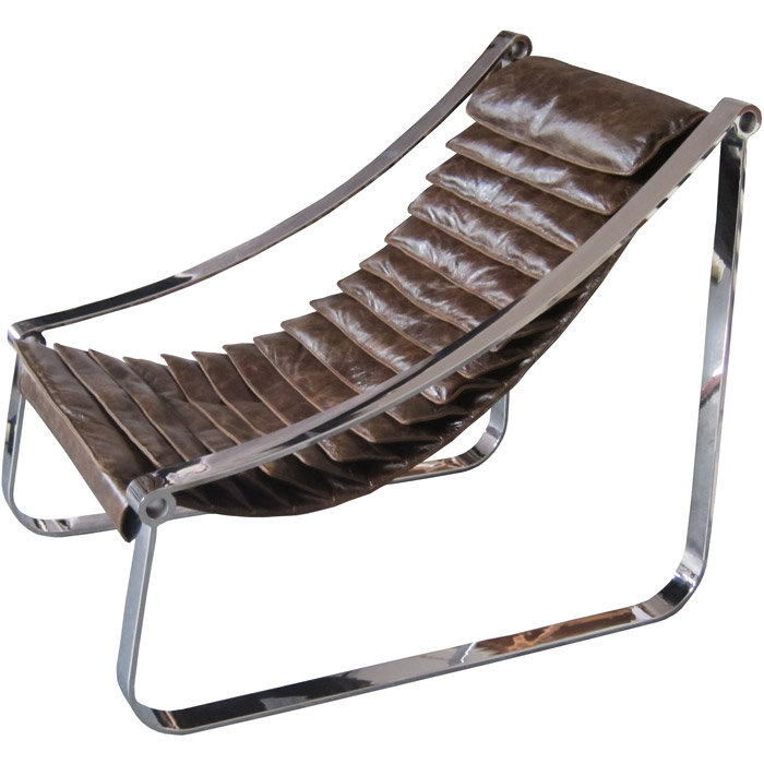 Fauteuil en cuir Murray