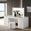 Ensemble de meuble-lavabo en verre blanc avec 1 tiroir 9 pièces-1294631246