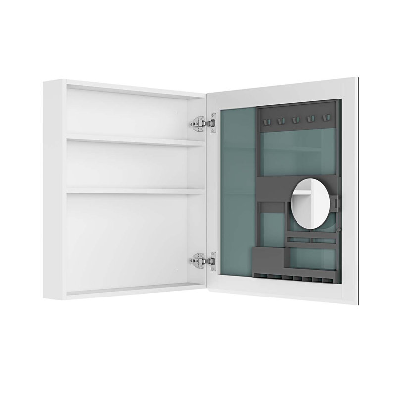 Armoire à pharmacie avec miroir à bords biseautés et porte à ouverture frontale l 24 po x H 26 po, L 24 po x H 26 po