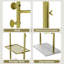 Najmul 19.6'' Metal Clothing Rack