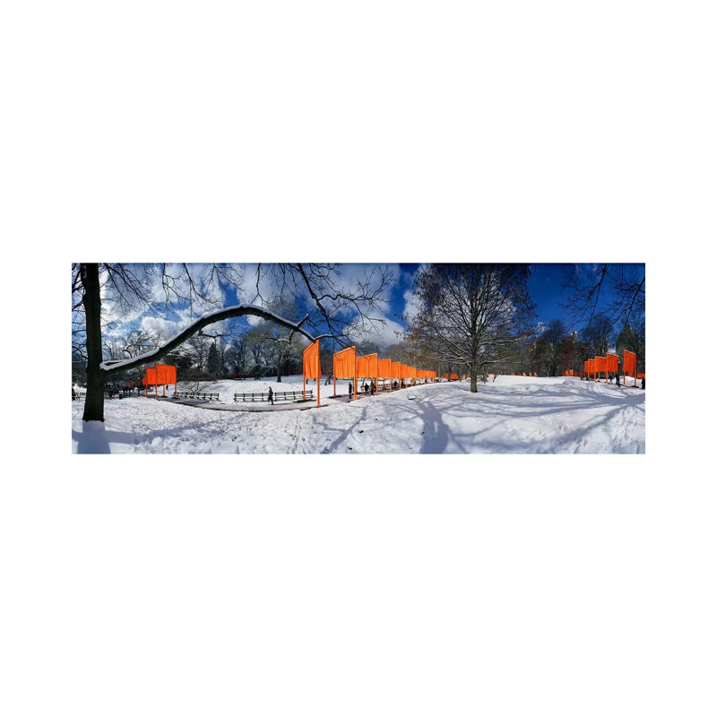 360 Degree View Of Gates In An Urban Park - Wrapped Canvas Panoramic Print, 121.92 cm H x 40.64 cm W x 1.91 cm D