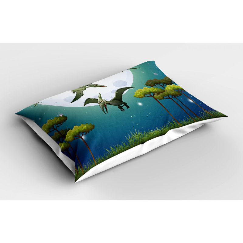 Dino Polyester Sham Set, Twin
