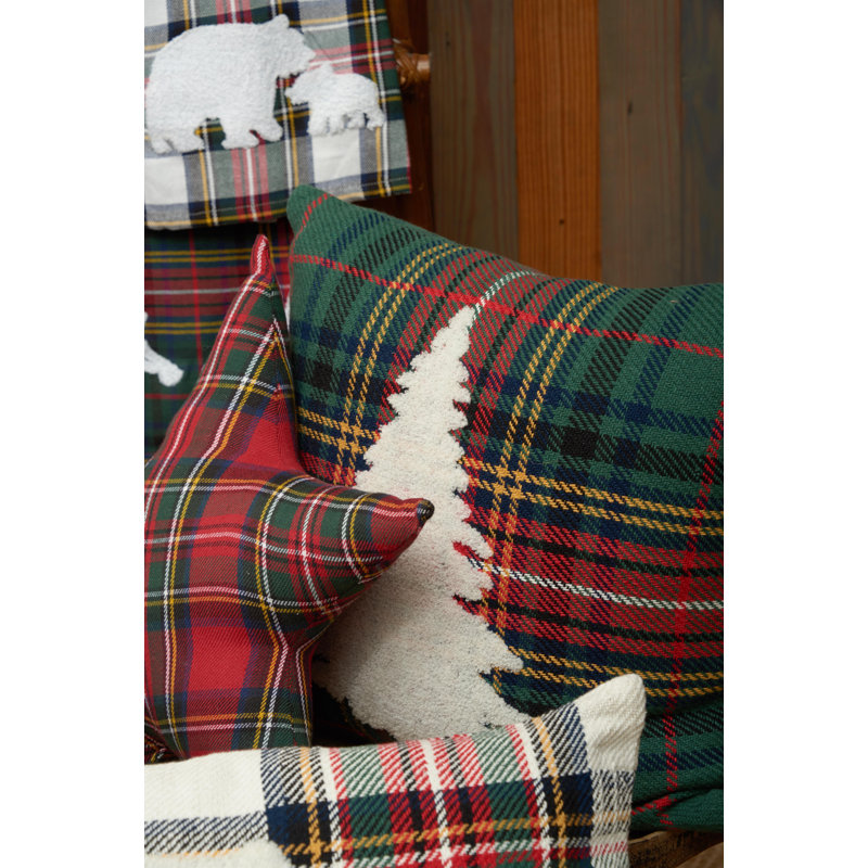 18" x 18" Green Tree Throw Pillow