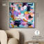 Décoration murale rose tourbillon chromatique I par Art Remedy, cadre noir, 40 x 40-523716150-523716146