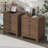Wood Nightstands Set Of 2 With Charge Station, Bedside Tables 3 Drawer Night Stand With Drawers
