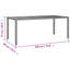 Garden Dining Set Black, Cream White-1345629811