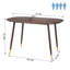 Albieri Oval Metal Base Dining Table-1616280541