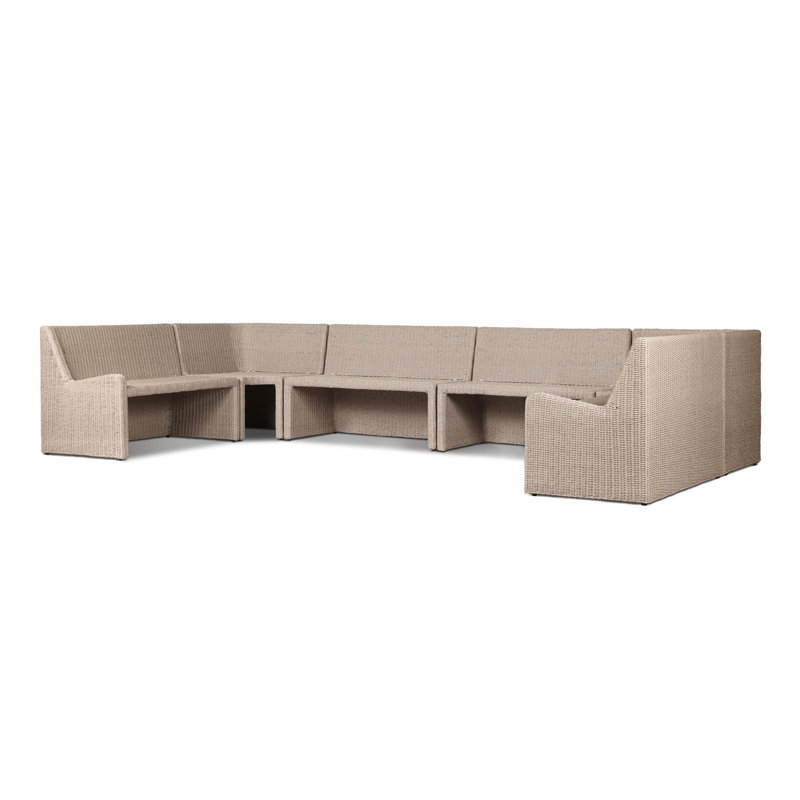 Senna Outdoor U-Shape Dining Banquette
