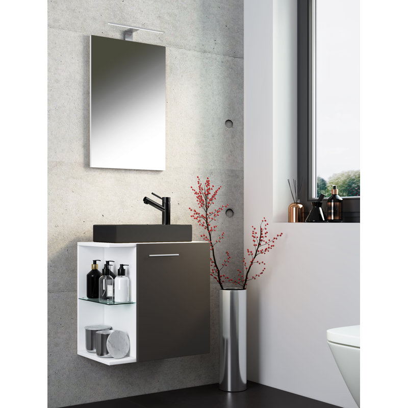 Ravix Bathroom Furniture Suite, Black