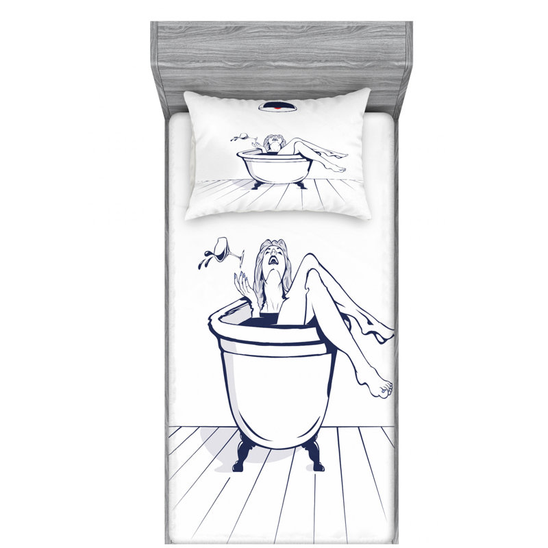 Microfiber Sheet Set, Twin XL Sheet Set + Fitted Sheet + 1 Pillowcase