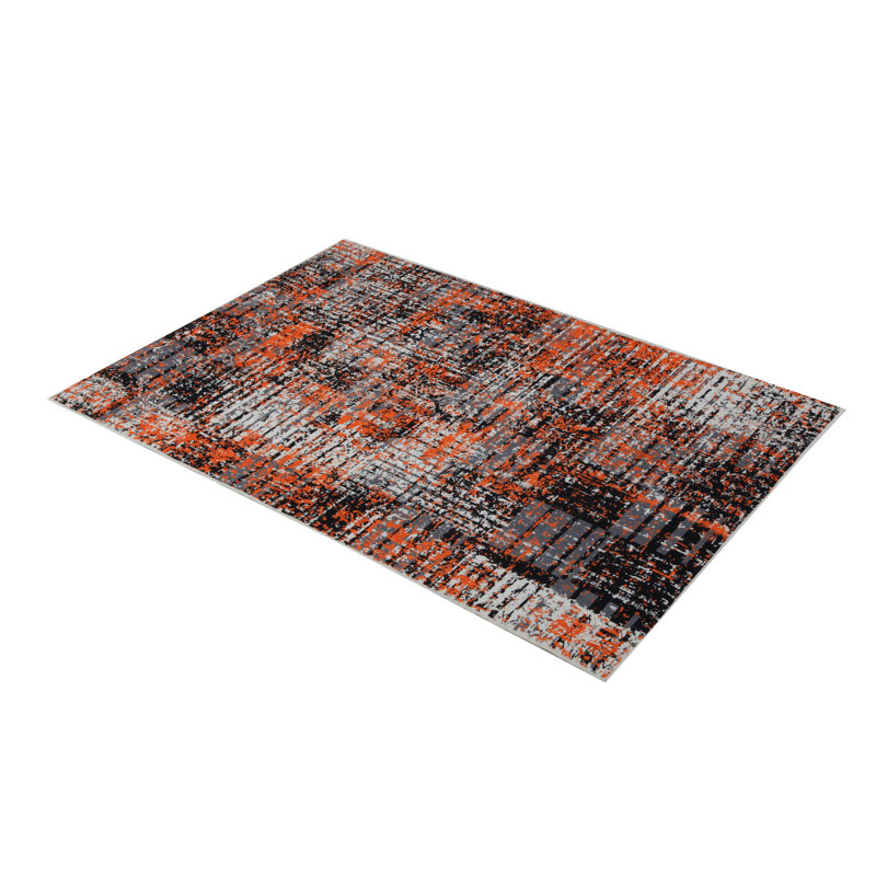 Soft Hall Carpet 2.6 x 4.9 Feet | 100% Polyester, 0.04 in Pile Height | Antibacterial, Non-Slip Underside | Woven with 3D Digital Printing | Machine Washable | Durable & Stylish for Entryways & Living Rooms