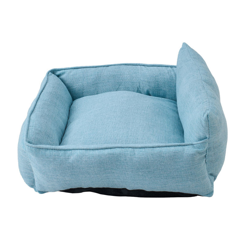 Polyester Pet Bed, 21cm H x 55cm W x 41cm D, Blue