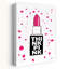 Think Pink Glam Bold Modern Vibrant Wall Art Print by Martina - Wrapped Canvas Print-1548778678