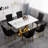 Hoppus 6 - Person Pedestal Dining Set-2107045108-2107045109