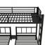 Lit superposé triple polyvalent en métal avec conception détachable, garde-corps et fabrication robuste pour une utilisation sécuritaire et efficace de l'espace