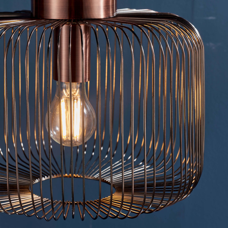 Morefield 1 - Light Antique Copper Geometric Pendant