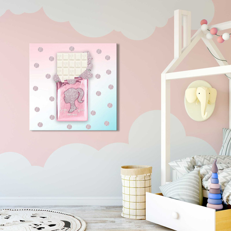 Sweet Girl (Square) par By Jodi - impression, Toile tendue, H 36 po x l 36 po x 1,5 po