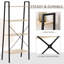 4-Tier Storage Rack 60*37.5*145 cm MDF 1 Piece Ladder Shelf Beige Ladder Design-2056762226