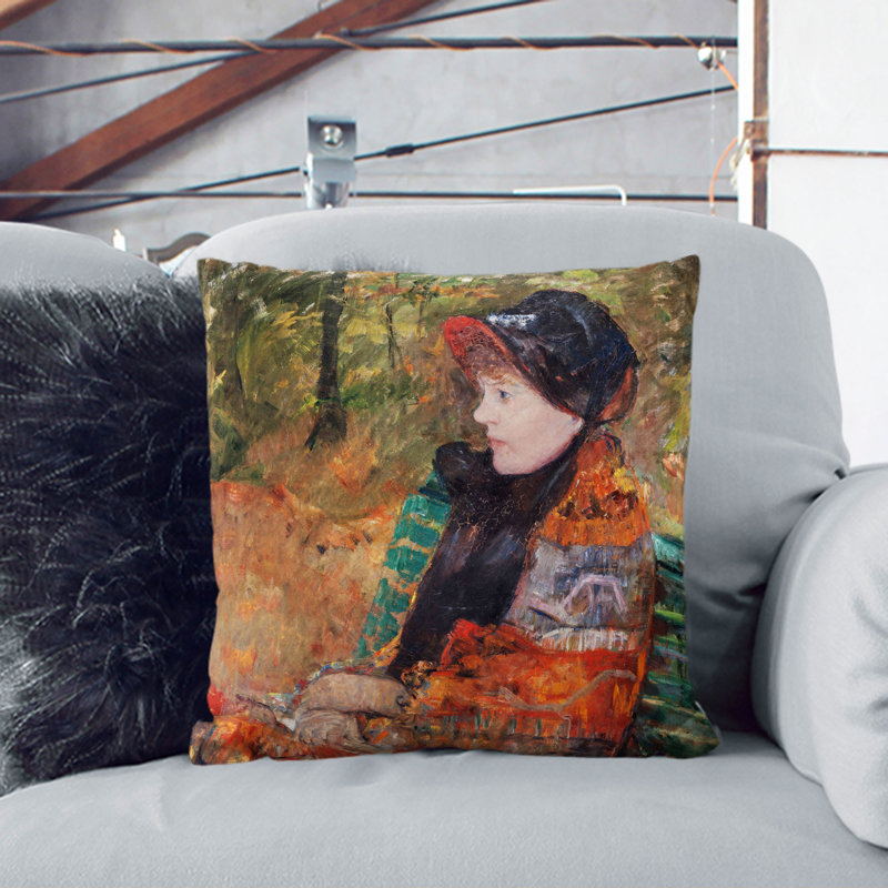 Square Cushion, 40cm H x 40cm W x 15cm D, Black