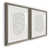 Toile avec cadre gris
