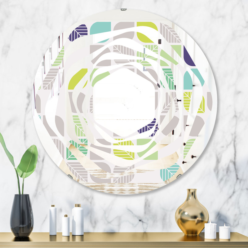 Miroir mural Whirl, H 23,6 po x l 23,6 po
