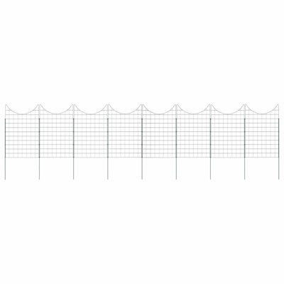 80cm H x 50cm W Steel Border Fencing Included
