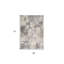 Tapis abstrait gris et beige 4 pi x 6 pi