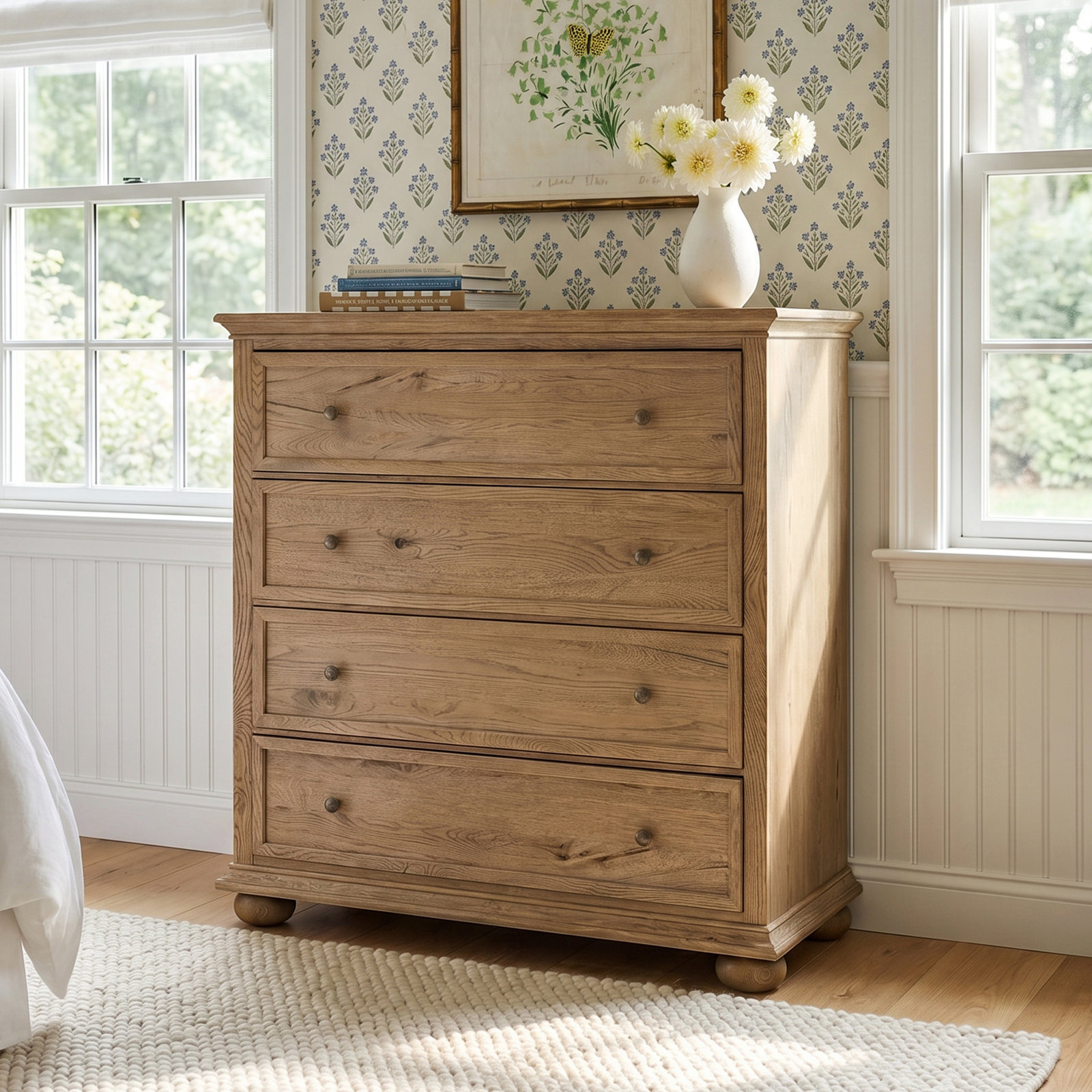 Geoffrey Tall Dresser, Worn Oak