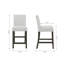 Ensemble de table de comptoir en bois 7 pièces avec 6 chaises Wyncote, gris pierre-128635949