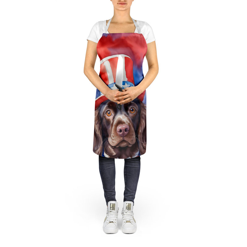 Patriotic American Apron, Boykin Spaniel