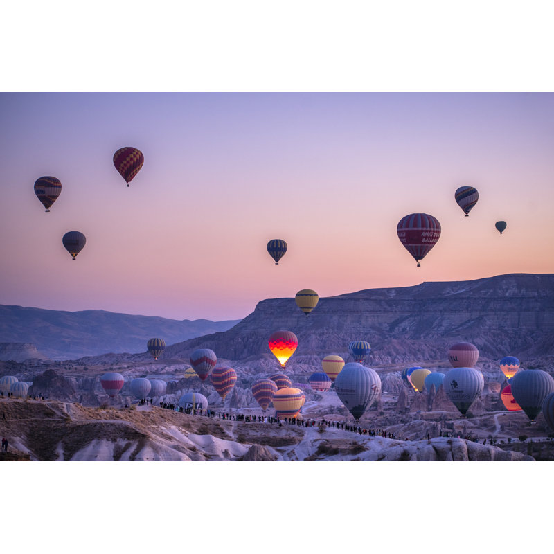 Hot Air Ballons At Cappadocia by Ziga Plahutar - Wrapped Canvas Print, 51cm H x 76cm W