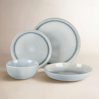 Juno Moon Stoneware Dinnerware Set - Service for 4